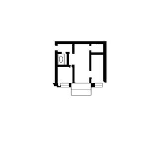 2-к квартира, вторичка, 43м2, 1/5 этаж