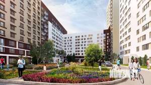 1-к квартира, строящийся дом, 35м2, 4/17 этаж