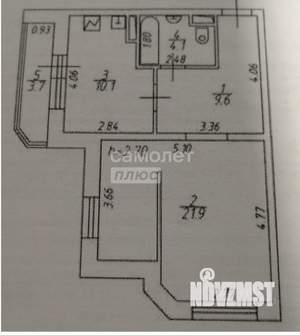 1-к квартира, вторичка, 46м2, 16/24 этаж