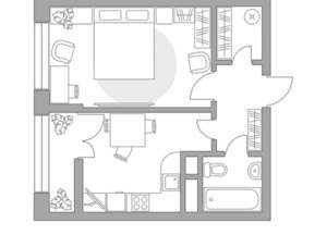 1-к квартира, вторичка, 36м2, 17/17 этаж