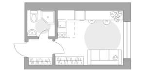 Студия квартира, вторичка, 21м2, 14/25 этаж