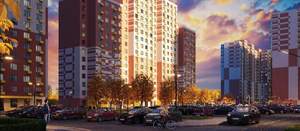 2-к квартира, строящийся дом, 58м2, 7/17 этаж