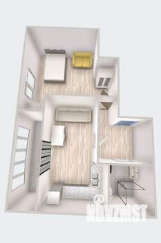 1-к квартира, вторичка, 48м2, 16/24 этаж
