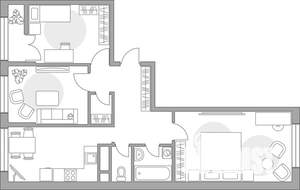 3-к квартира, вторичка, 70м2, 2/9 этаж