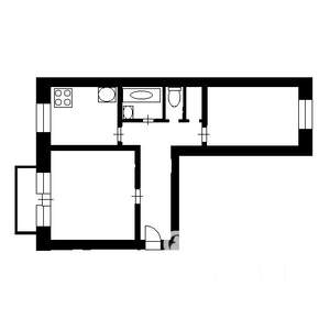 2-к квартира, вторичка, 54м2, 3/4 этаж