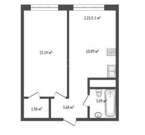 1-к квартира, вторичка, 36м2, 3/25 этаж