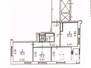 3-к квартира, вторичка, 69м2, 3/16 этаж