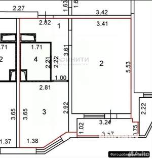 1-к квартира, вторичка, 40м2, 10/17 этаж