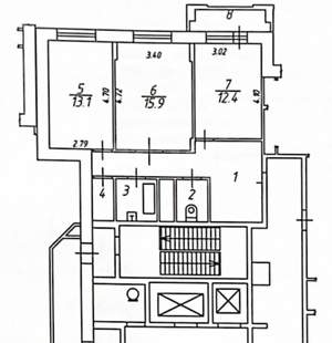 2-к квартира, вторичка, 63м2, 9/17 этаж