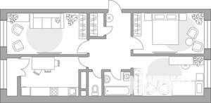 3-к квартира, строящийся дом, 73м2, 13/25 этаж