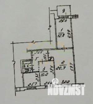 3-к квартира, вторичка, 61м2, 1/9 этаж