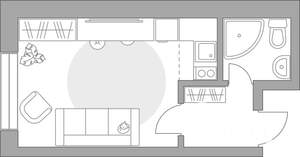 Студия квартира, вторичка, 24м2, 3/25 этаж