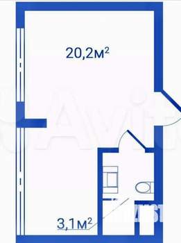 Студия квартира, вторичка, 23м2, 4/7 этаж