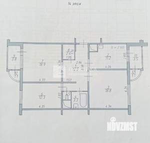 3-к квартира, вторичка, 80м2, 14/17 этаж
