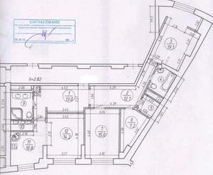 3-к квартира, вторичка, 105м2, 8/22 этаж