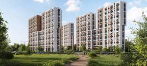 1-к квартира, вторичка, 44м2, 2/22 этаж