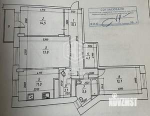 3-к квартира, вторичка, 87м2, 5/18 этаж