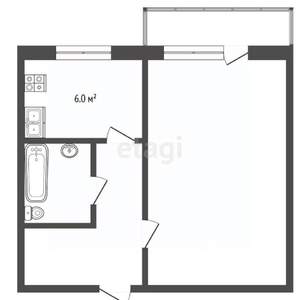 1-к квартира, вторичка, 33м2, 2/9 этаж