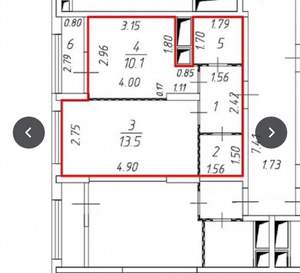 1-к квартира, вторичка, 35м2, 11/25 этаж
