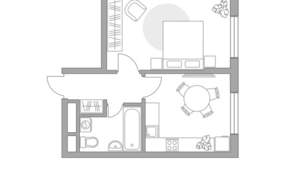 1-к квартира, вторичка, 33м2, 8/17 этаж