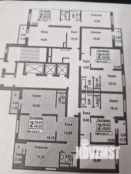2-к квартира, вторичка, 69м2, 2/22 этаж