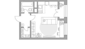 Студия квартира, вторичка, 32м2, 14/25 этаж