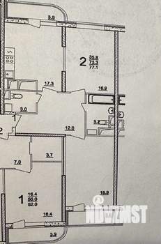 2-к квартира, вторичка, 78м2, 10/27 этаж