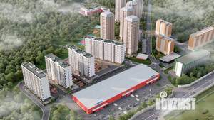 2-к квартира, строящийся дом, 53м2, 14/17 этаж