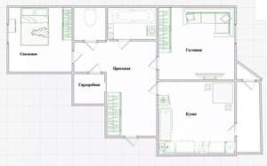 2-к квартира, вторичка, 60м2, 6/19 этаж
