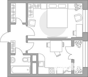 1-к квартира, вторичка, 37м2, 15/25 этаж