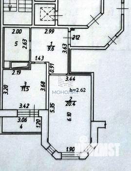 1-к квартира, вторичка, 47м2, 11/15 этаж