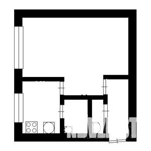 1-к квартира, вторичка, 32м2, 1/4 этаж