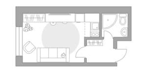 Студия квартира, строящийся дом, 24м2, 8/15 этаж