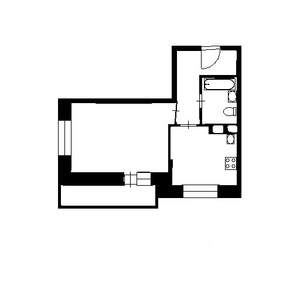 1-к квартира, вторичка, 41м2, 2/17 этаж