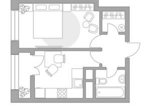 1-к квартира, вторичка, 33м2, 2/17 этаж
