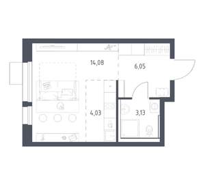 Студия квартира, вторичка, 27м2, 9/17 этаж