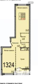 2-к квартира, вторичка, 51м2, 15/26 этаж