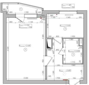 1-к квартира, вторичка, 38м2, 14/17 этаж