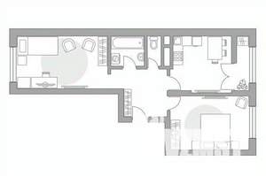 2-к квартира, вторичка, 53м2, 14/16 этаж