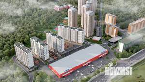 1-к квартира, строящийся дом, 35м2, 16/17 этаж