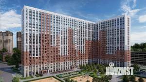 2-к квартира, строящийся дом, 37м2, 21/22 этаж