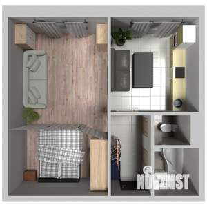 1-к квартира, вторичка, 34м2, 1/3 этаж