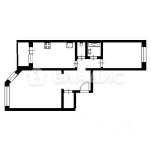 2-к квартира, вторичка, 60м2, 5/17 этаж