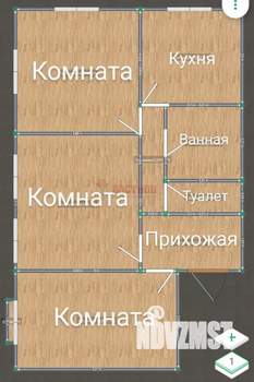 3-к квартира, вторичка, 71м2, 2/3 этаж