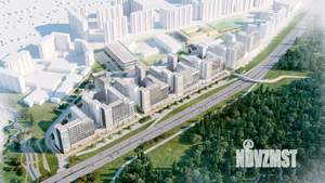 2-к квартира, строящийся дом, 57м2, 9/17 этаж