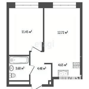 2-к квартира, вторичка, 37м2, 22/22 этаж