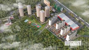 1-к квартира, строящийся дом, 34м2, 13/17 этаж