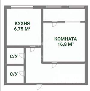 1-к квартира, вторичка, 33м2, 4/5 этаж
