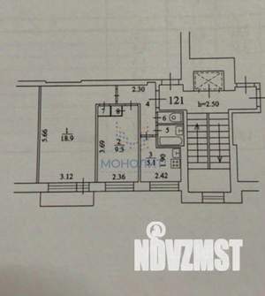 2-к квартира, вторичка, 42м2, 8/9 этаж