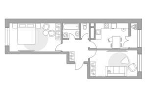 2-к квартира, вторичка, 55м2, 7/25 этаж